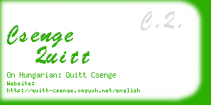 csenge quitt business card